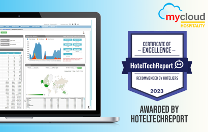mycloud Wins HotelTechReport Certificate of Excellence 2023 Award for Third Consecutive Year