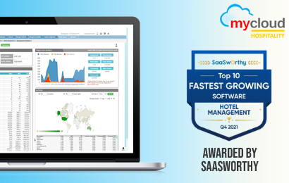 SaaSworthy Names mycloud PMS Fastest Growing Software in Hotel Management Category